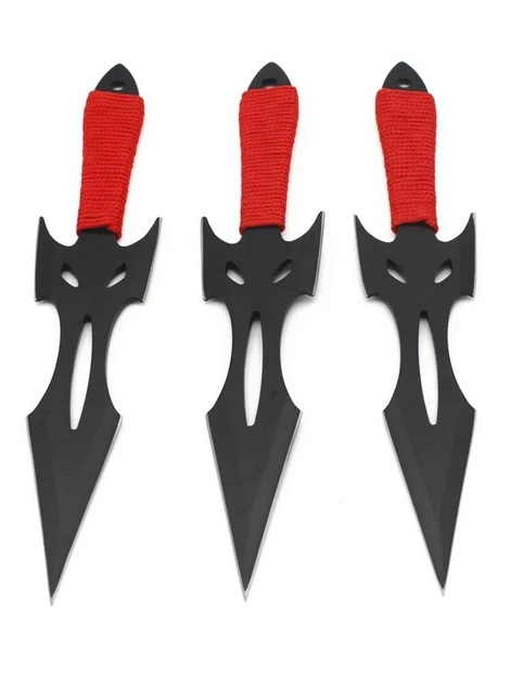 Набір метальних ножів Browning Red Dragon з чохлом - зображення 1