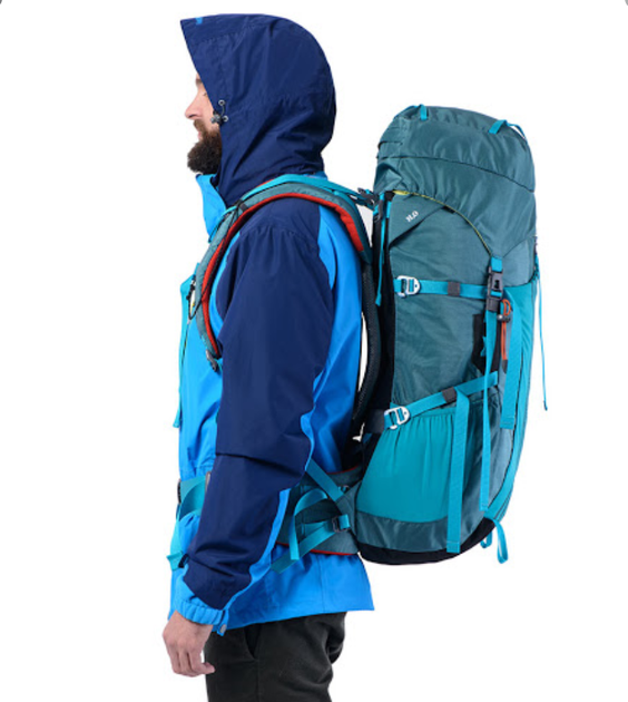 Рюкзак туристичний Naturehike 55 + 5 л блакитний NH16Y020-Q - Фото 3 Рюкзак туристичний Naturehike 55 + 5 л блакитний NH16Y020-Q - изображение 3