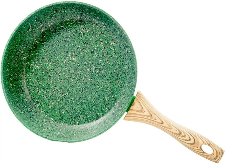 Сковорода Fissman Malachite O20см с антипригарным покрытием EcoStone - изображение 2