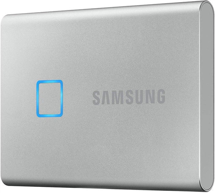 SSD диск Samsung Portable T7 TOUCH 2TB USB 3.2 Type-C (MU-PC2T0S/WW) External Silver - изображение 2