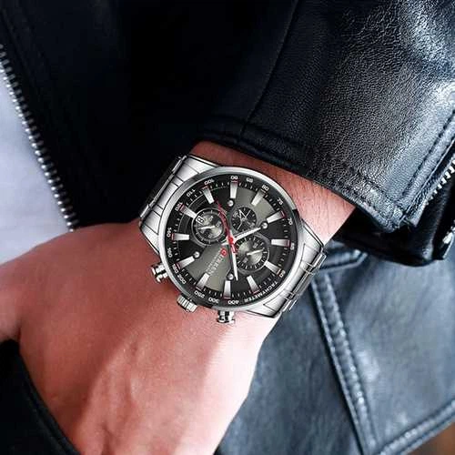 Годинник Curren 8351 Silver-Black - изображение 2