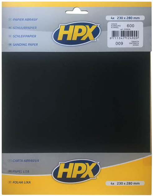 Абразивні аркуші HPX P600 для вологого шліфування 8 шт. (KOMPLEKT_235934) - зображення 2