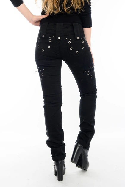 Штани OMAT jeans 9310 W 26 L 34 Чорні - зображення 3