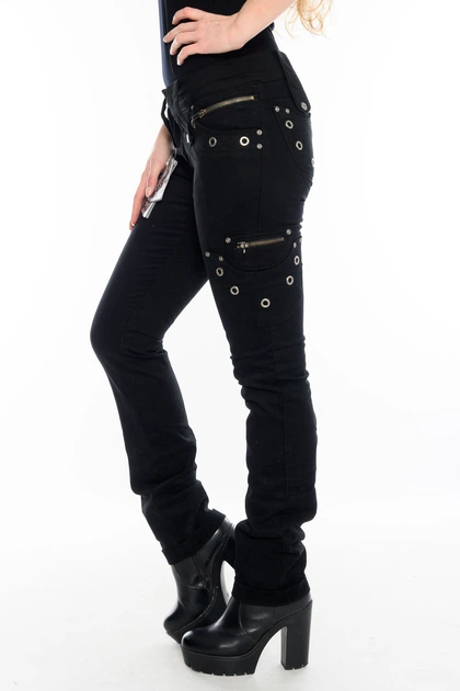 Штани OMAT jeans 9310 W 26 L 34 Чорні - зображення 6