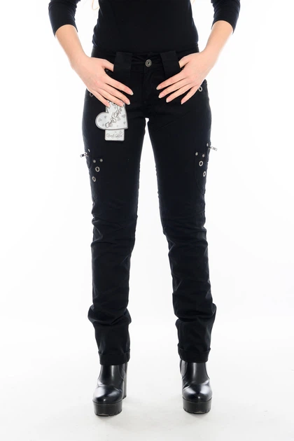 Штани OMAT jeans 9310 W 26 L 34 Чорні - зображення 8