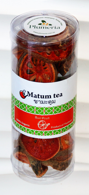 Тайский чай Plumeria лечебный Matoom от кашля и болезней ОРЗ в тубе 180 гр - изображение 1