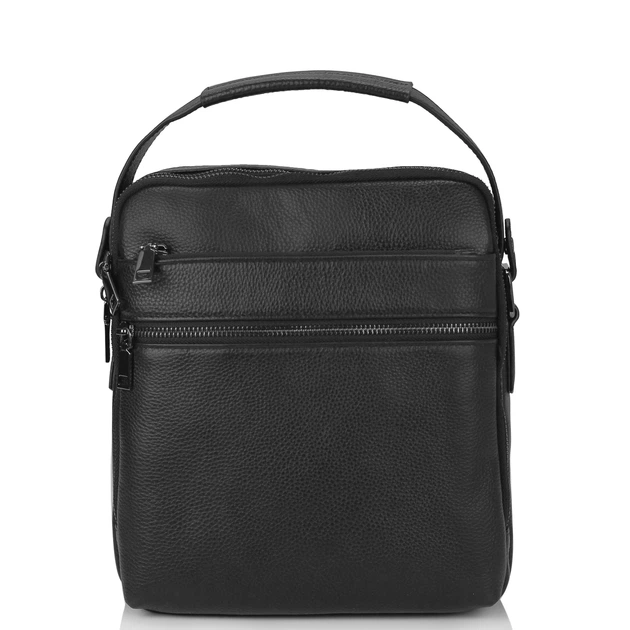Мужская кожаная сумка-мессенджер Tiding Bag A25-17622-3A Черная - Фото 9 Мужская кожаная сумка-мессенджер Tiding Bag A25-17622-3A Черная - изображение 9