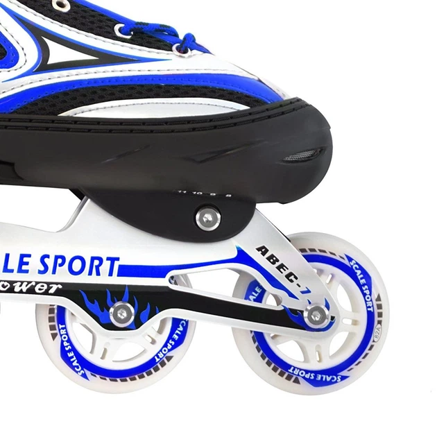Раздвижные ролики Роликовые коньки Раздвижные ролики Scale Sports синие размер 41-44 - изображение 5