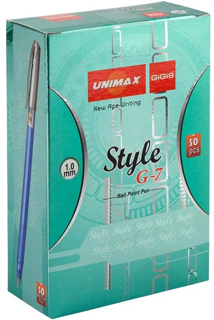 Набор шариковых ручек Unimax Style G7-3 1.0 мм Фиолетовый 50 шт (UX-103-11) - Фото 3 Набор шариковых ручек Unimax Style G7-3 1.0 мм Фиолетовый 50 шт (UX-103-11) - изображение 3