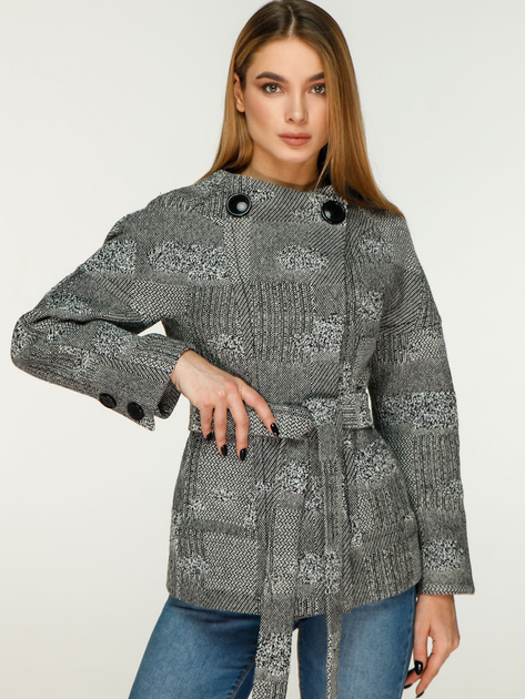 Пальто осеннее короткое женское Favoritti В-753 MO 13324 54 Серое ...