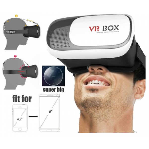 3D окуляри віртуальної реальності для смартфона VR BOX 2.0 PRO з пультом управління GSO 307-522 - зображення 10
