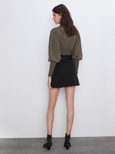 Блузка женская Zara 9874-106-500-ACXO M Темно-зеленая