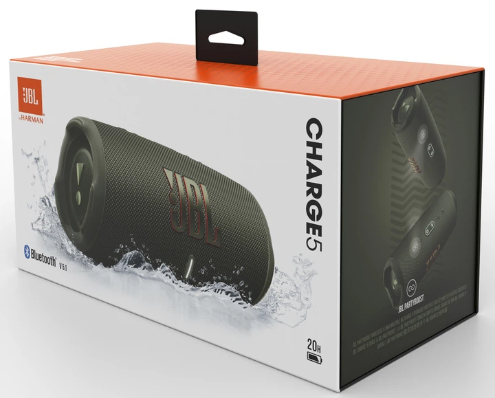 Акустична система JBL Charge 5 Green (JBLCHARGE5GRN) - зображення 8