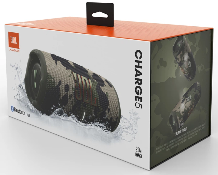 Портативная колонка JBL Charge 5 40W Squad (JBLCHARGE5SQUAD