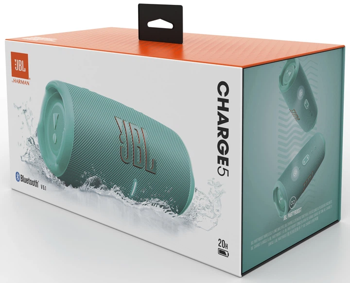 Портативная колонка JBL Charge 5 40W Teal (JBLCHARGE5TEAL) – фото