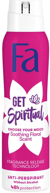 Антиперспірант-спрей для жінок Fa Створи свій настрій Get Spiritual з фруктовим ароматом 150 мл (9000101621877)