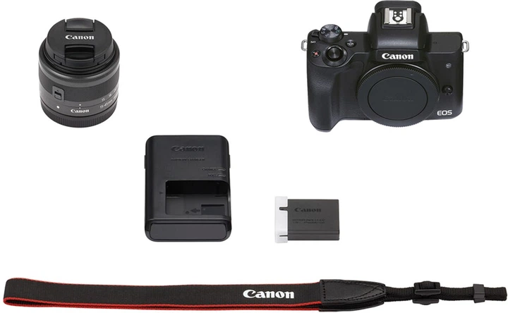 Фотоапарат Canon EOS M50 Mark II + 15-45 IS STM Kit Black