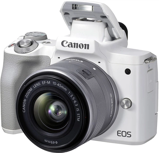 Canon EOS M50 Mark II ミラーレスカメラ Фотоаппарат Canon EOS M50 Mark II + 15-45 IS STM Kit White