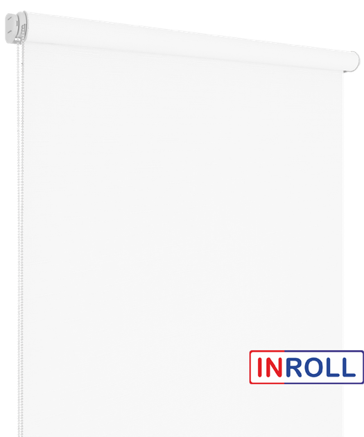 Ролета тканевая INROLL Есо-Mini 42,5х165 см Len Белый 800 - Фото 3 Ролета тканевая INROLL Есо-Mini 42,5х165 см Len Белый 800 - изображение 3