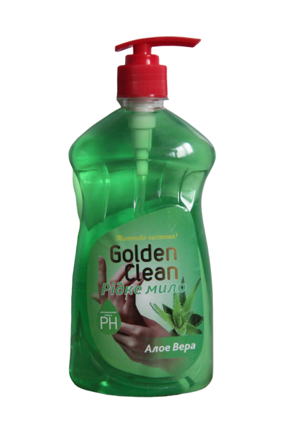 Жидкое мыло Golden Clean алое вера c дозатором 500 мл - Фото 1 Жидкое мыло Golden Clean алое вера c дозатором 500 мл - изображение 1