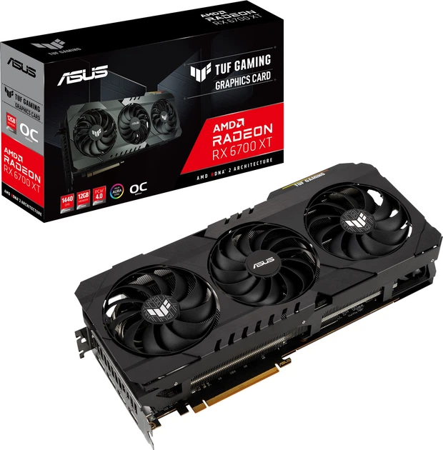 Відеокарта Asus PCI-Ex Radeon RX 6700 XT TUF Gaming OC Edition