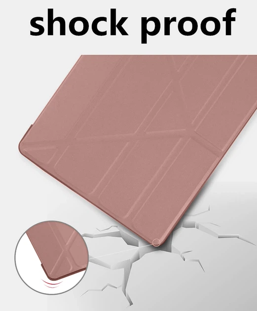 Чехол OrigamiCase для iPad 9.7 Air / Air 2 / 2017 / 2018 Накладка с ТермоЭффектом Rose Gold (17208) - изображение 4
