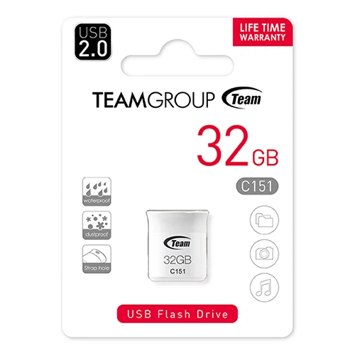 Флеш-накопитель USB 32GB Team C151 (TC15132GB01) - Фото 2 Флеш-накопитель USB 32GB Team C151 (TC15132GB01) - изображение 2