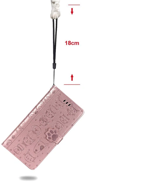 Чохол Embossed Cat and Dog для Xiaomi Redmi 7A книжка шкіра PU Rose-Gold - Фото 7 Чохол Embossed Cat and Dog для Xiaomi Redmi 7A книжка шкіра PU Rose-Gold - зображення 7