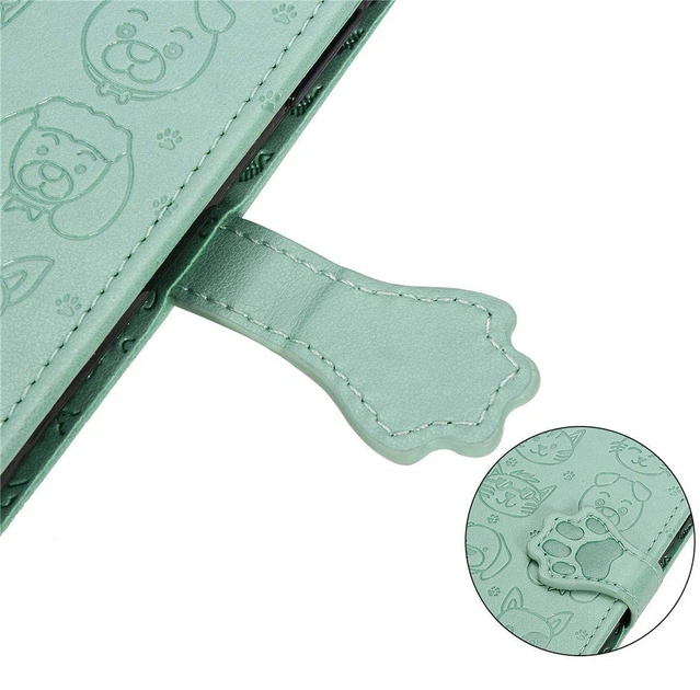 Чохол Embossed Cat and Dog для Xiaomi Redmi 7A книжка шкіра PU Mint - Фото 7 Чохол Embossed Cat and Dog для Xiaomi Redmi 7A книжка шкіра PU Mint - зображення 7