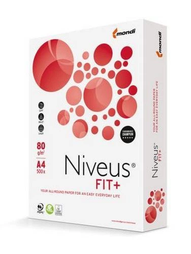 Папір офісний Niveus FIT+ 500 аркушів А4 80 г/м2 (NV.A4.80.FIT) - зображення 2