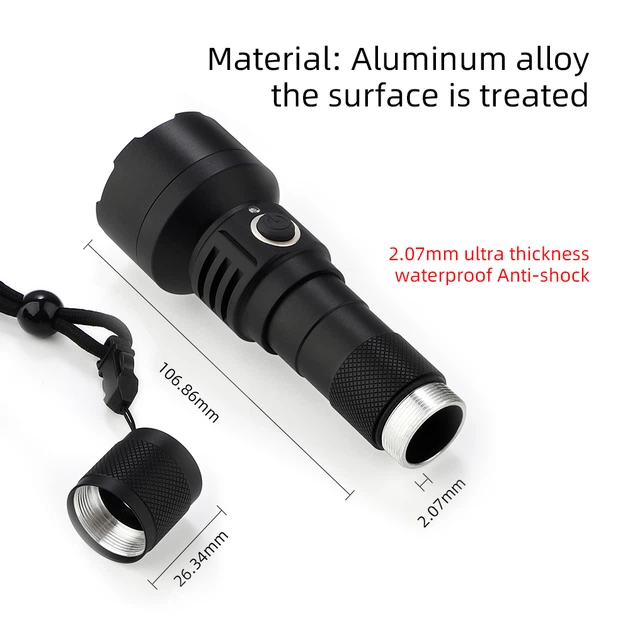 Ліхтарик ручний Soshine TC15 USB, IPX6, 18650, 1100Lm, LED XMK T6 White, micro-USB, алюміній, 5 режимів, LED індикація, Box - Фото 5 Ліхтарик ручний Soshine TC15 USB, IPX6, 18650, 1100Lm, LED XMK T6 White, micro-USB, алюміній, 5 режимів, LED індикація, Box - зображення 5