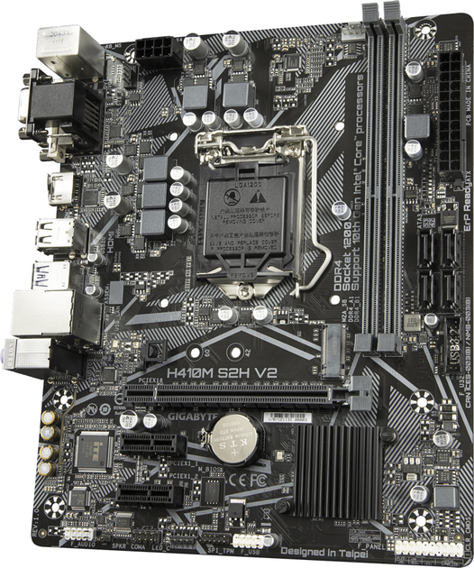 Материнская плата Gigabyte H410M S2H V2 (s1200, Intel H470, PCI-Ex16 ...
