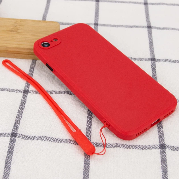 Чохол TPU Square Full Camera для Apple iPhone 7 / 8 / SE (2020) (4.7") Червоний - зображення 3