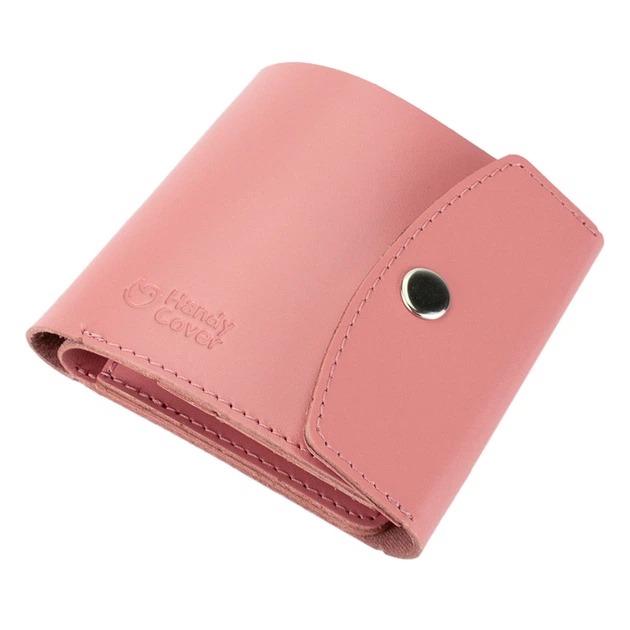 Женский кожаный кошелек маленький на кнопке Handycover HC0062 розовый - изображение 2