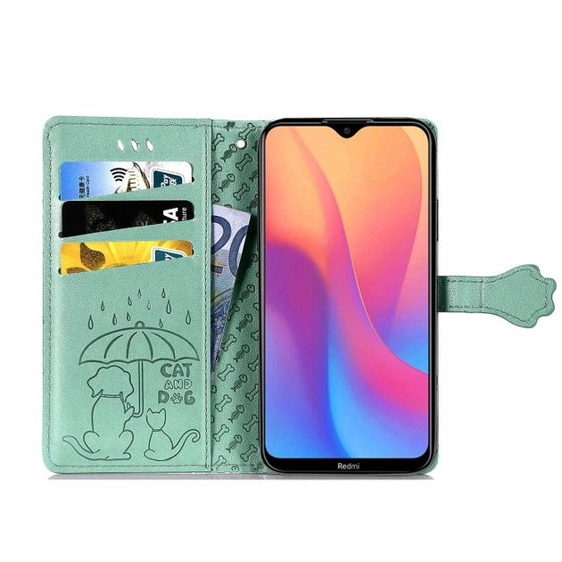 Чохол Embossed Cat and Dog для Xiaomi Redmi 8A книжка шкіра PU Mint - зображення 7