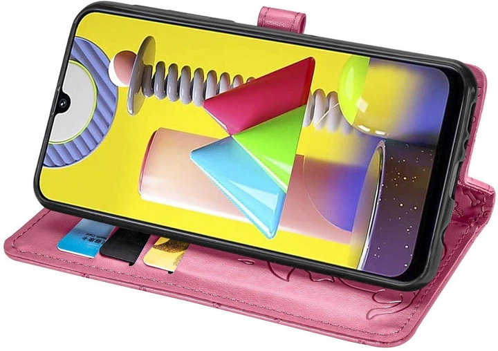 Чехол Embossed Cat and Dog для Samsung Galaxy M31 / M315 книжка кожа PU Pink - Фото 6 Чехол Embossed Cat and Dog для Samsung Galaxy M31 / M315 книжка кожа PU Pink - изображение 6