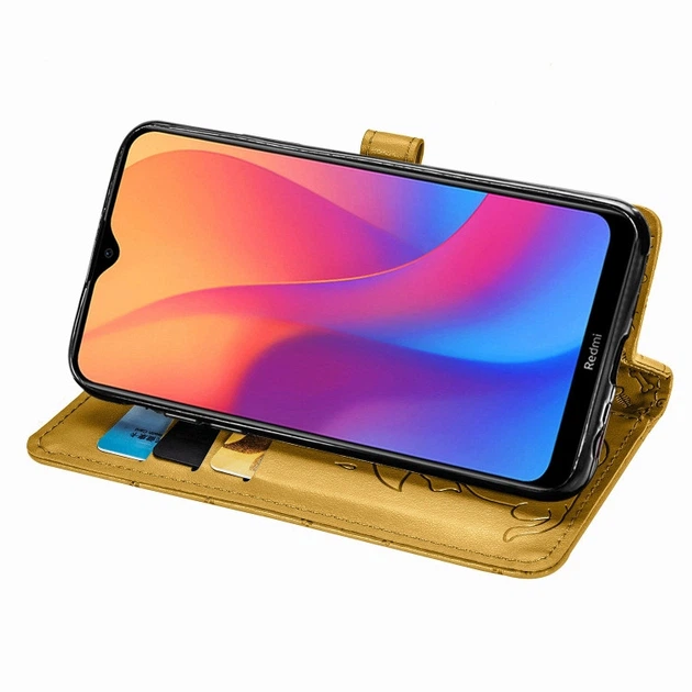 Чохол Embossed Cat and Dog для Xiaomi Redmi 8A книжка шкіра PU Yellow - зображення 6
