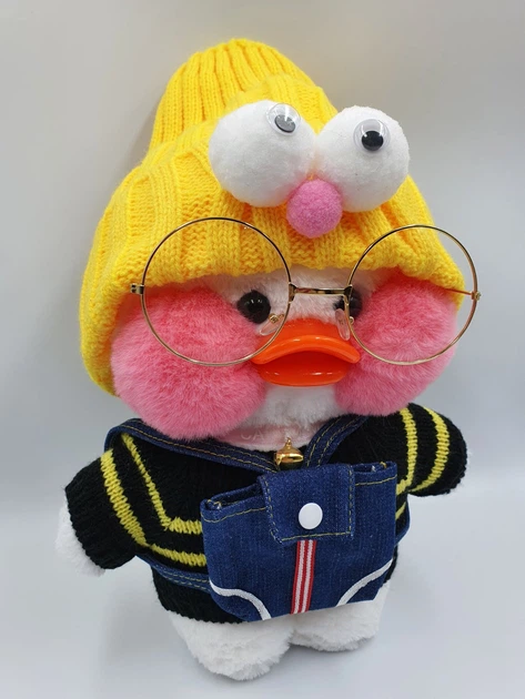 М'яка іграшка качка "Сafe-mimi duck" в светрі і жовтої шапці, 30 див. - зображення 5