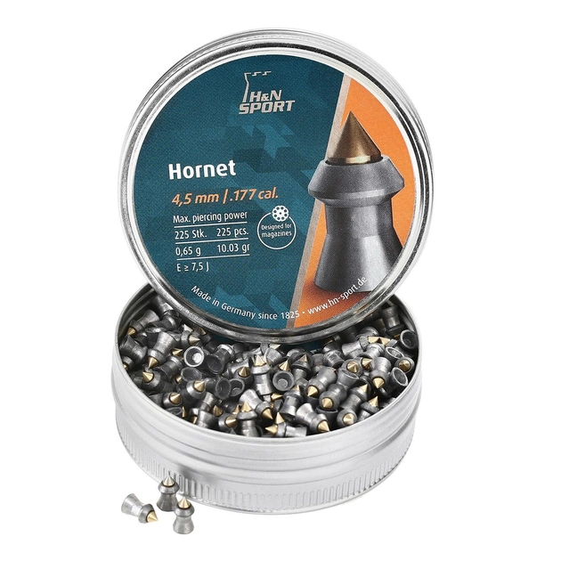 Свинцеві кулі H&N Hornet 0,65 г 4,5 мм 225шт (1453.02.45) - зображення 2