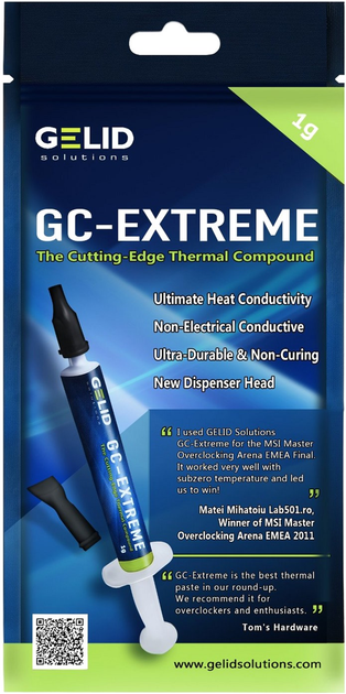 Термопаста Gelid GC-Extreme 1 г (TC-GC-03-D) – фото, отзывы ...