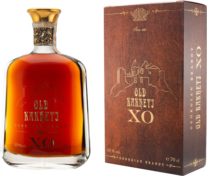 Бренді Старий Кахеті ХО 0.7 л 40% у подарунковій упаковці (4860013083997) - зображення 1