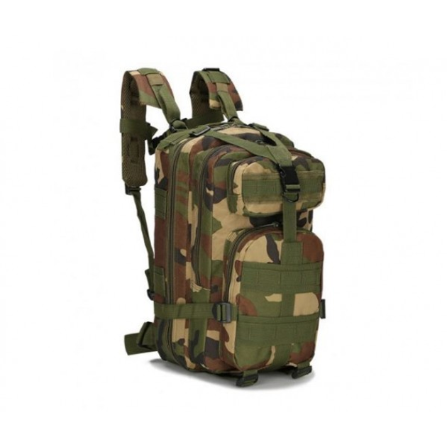 Тактичний штурмової військовий рюкзак 25 л Ліс HunterArmor - зображення 1