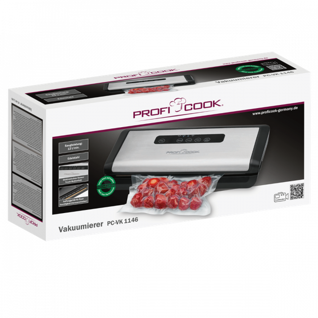 Апарат для вакуумного пакування Profi Cook PC-VK 1146 - зображення 6