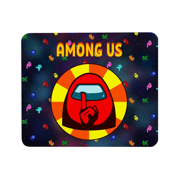 Коврик для мышки Амонг Ас Красный (Among Us Red) (25108-2412) 22 * 18 см - изображение 4