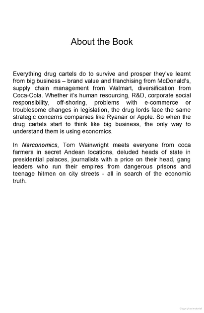 Narconomics. How to Run a Drug Cartel-Том Вейнрайт-(9781785030420) - зображення 5