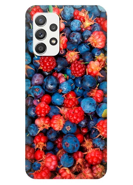 Силиконовый чехол ПринтОК для Samsung Galaxy A52 - Ягодки - Фото 1 Силиконовый чехол ПринтОК для Samsung Galaxy A52 - Ягодки - изображение 1