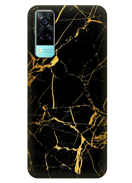 Силиконовый чехол ПринтОК для Vivo Y31 - Золотой мрамор - Фото 1 Силиконовый чехол ПринтОК для Vivo Y31 - Золотой мрамор - изображение 1