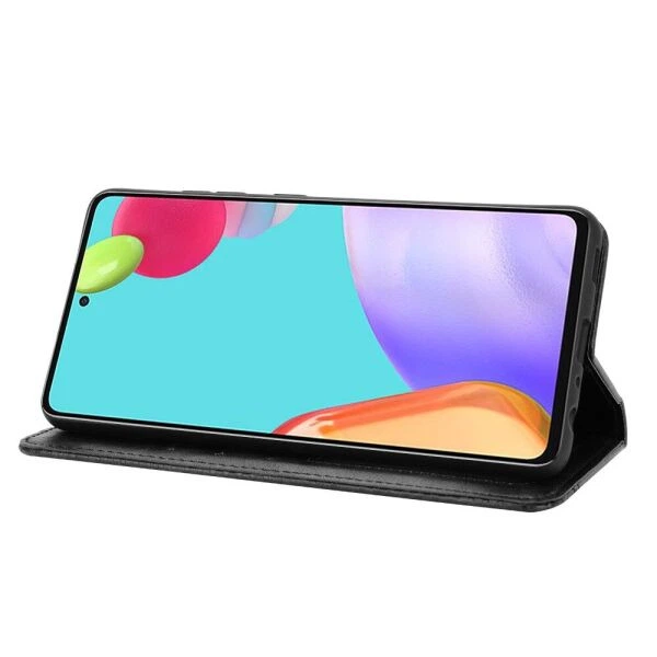 Чехол-книжка Deexe Retro Style для Samsung Galaxy A52 (A525) / A52s (A528) - Black - изображение 6