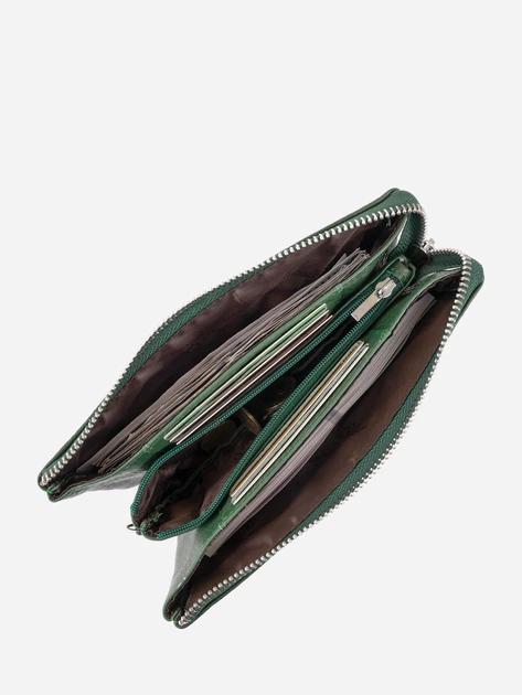 Кошелек-клатч женский кожаный ST Leather Accessories 19253 Зеленый - изображение 3