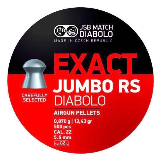 Кулі JSB Diabolo EXACT JUMBO RS 5,5 mm. 500шт. 0,870 р. - зображення 1
